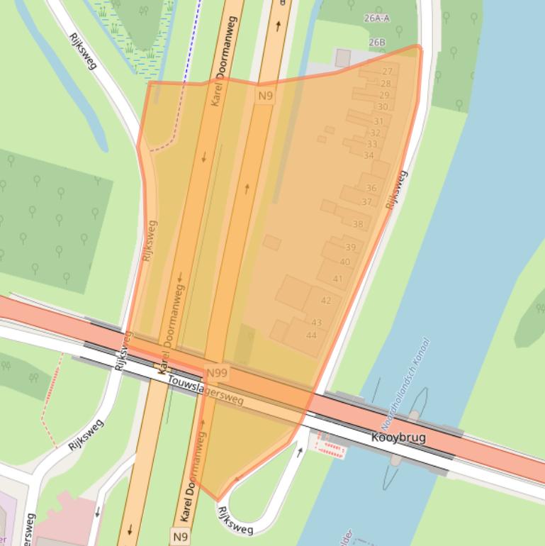 Kaart van postcodegebied 1786PV.