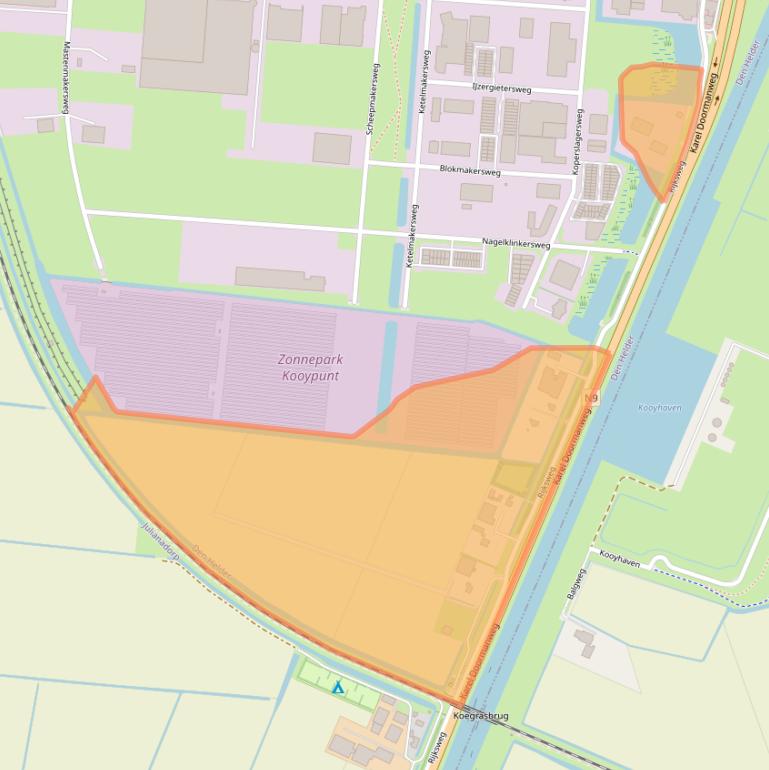 Kaart van postcodegebied 1786PW.