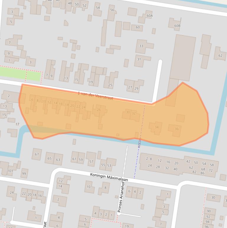 Kaart van postcodegebied 1787AJ.