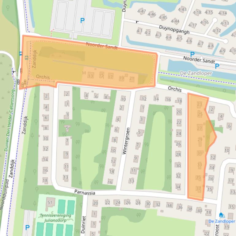 Kaart van postcodegebied 1787CA.
