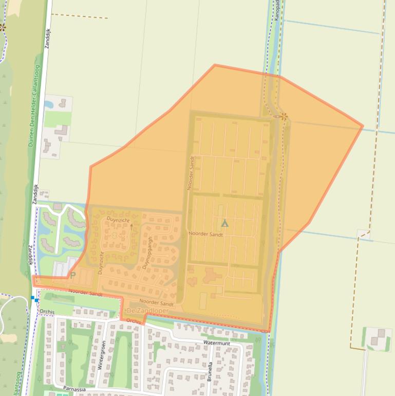 Kaart van postcodegebied 1787CX.