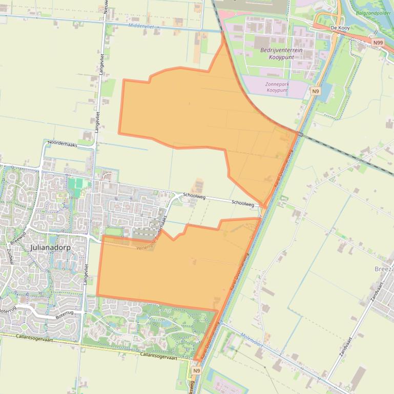 Kaart van postcodegebied 1787PK.