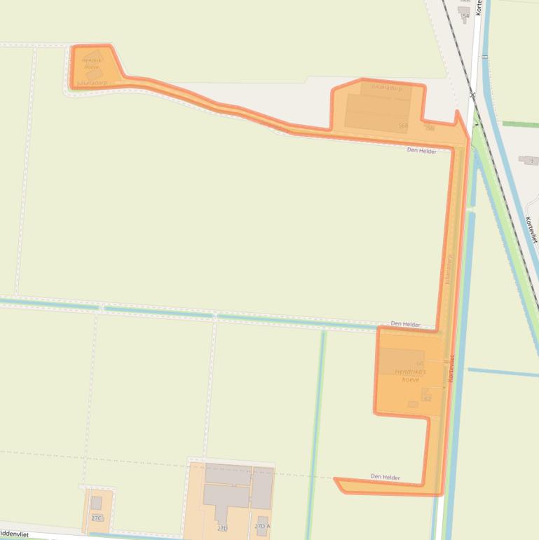 Kaart van postcodegebied 1787PL.