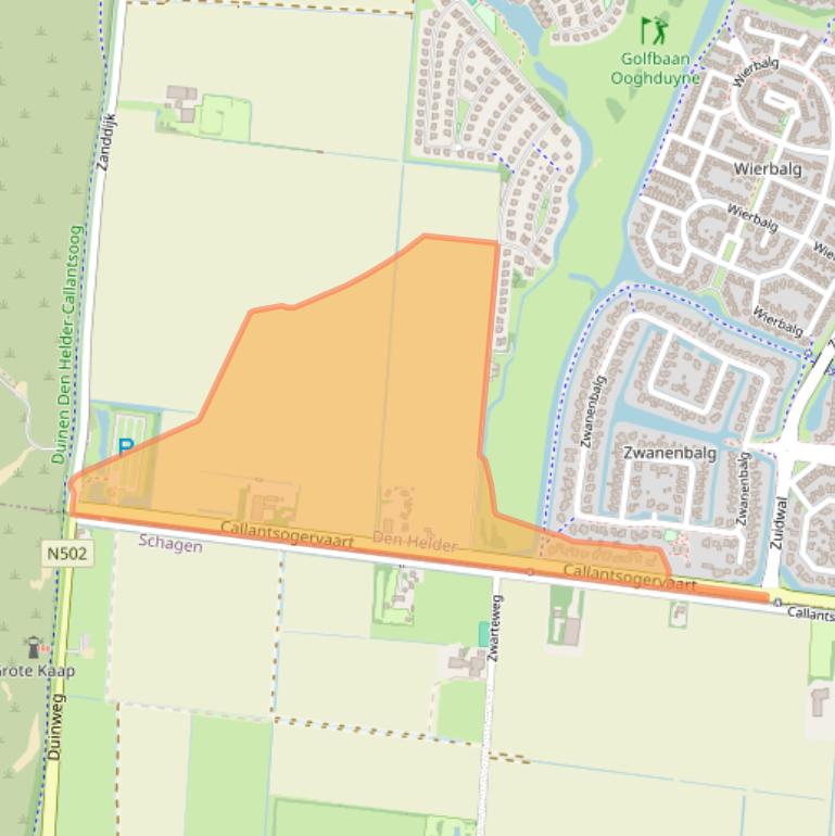 Kaart van postcodegebied 1787PR.