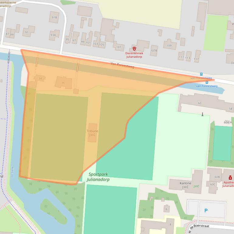 Kaart van postcodegebied 1788BP.