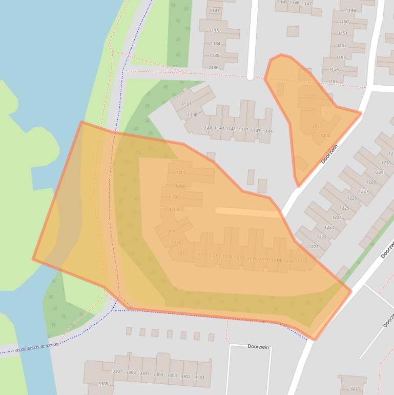 Kaart van postcodegebied 1788KC.