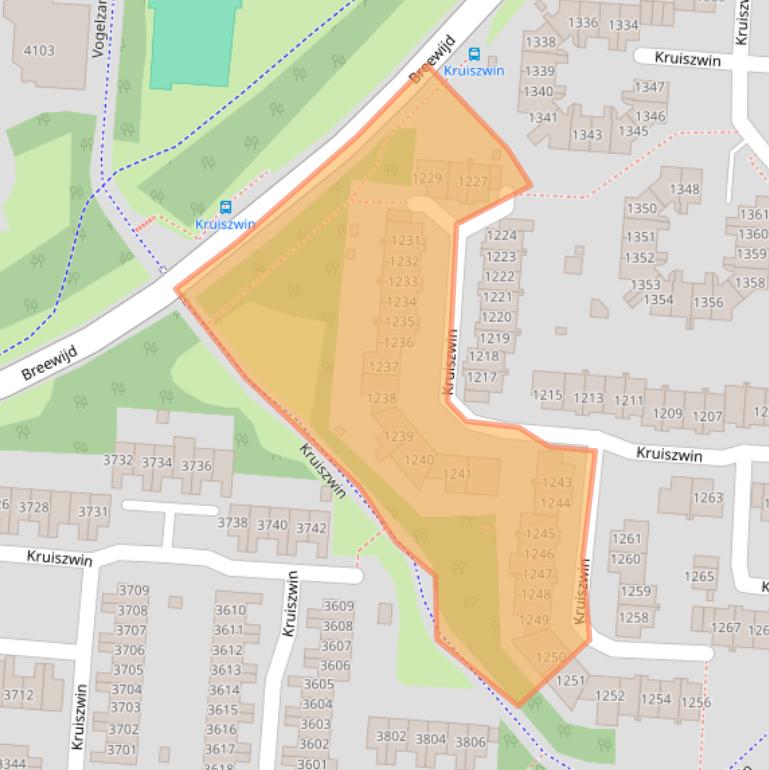 Kaart van postcodegebied 1788LG.