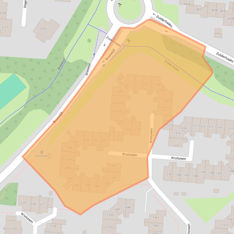 Kaart van postcodegebied 1788LL.