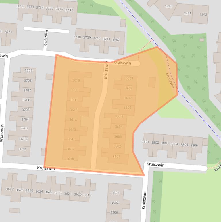 Kaart van postcodegebied 1788PL.