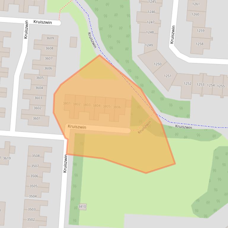 Kaart van postcodegebied 1788PR.