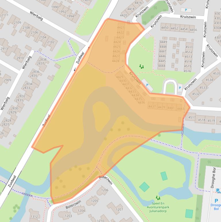 Kaart van postcodegebied 1788RM.