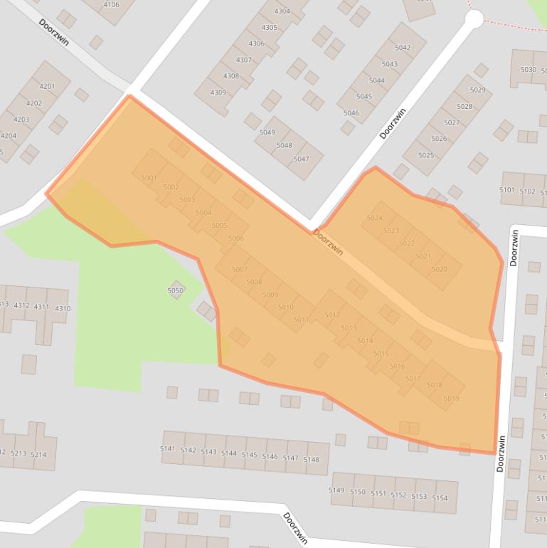 Kaart van postcodegebied 1788SB.