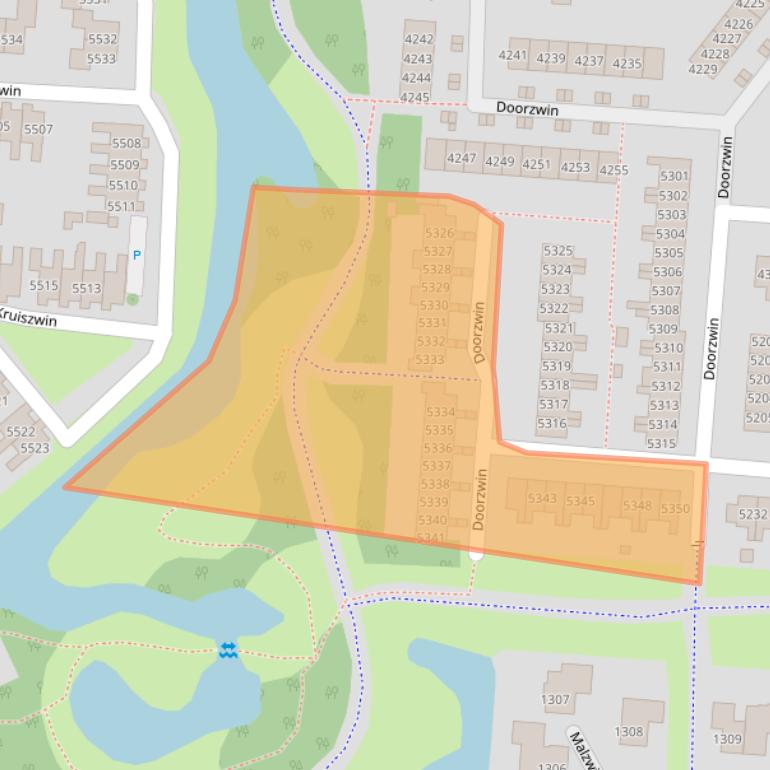 Kaart van postcodegebied 1788SP.