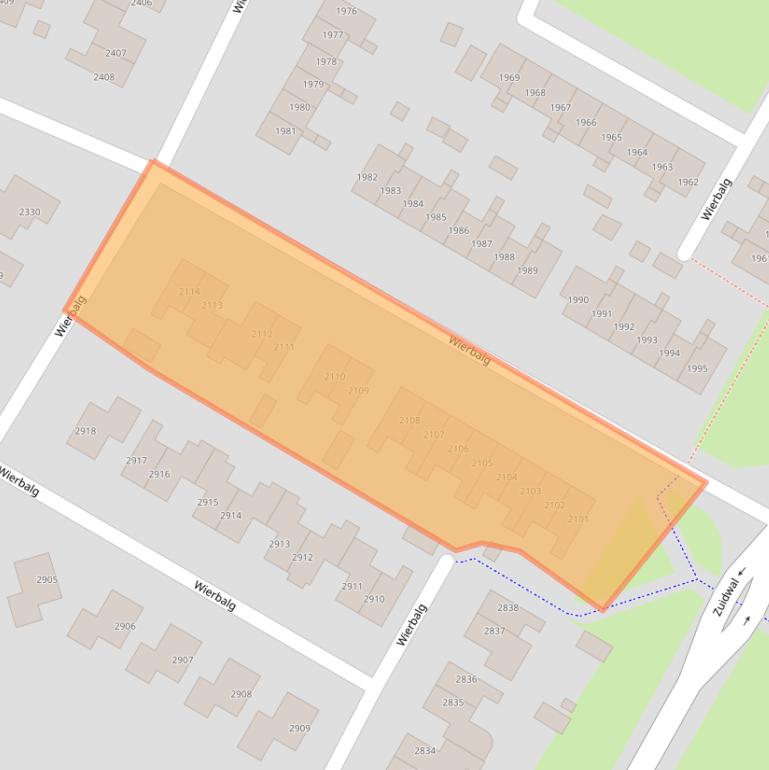 Kaart van postcodegebied 1788VC.