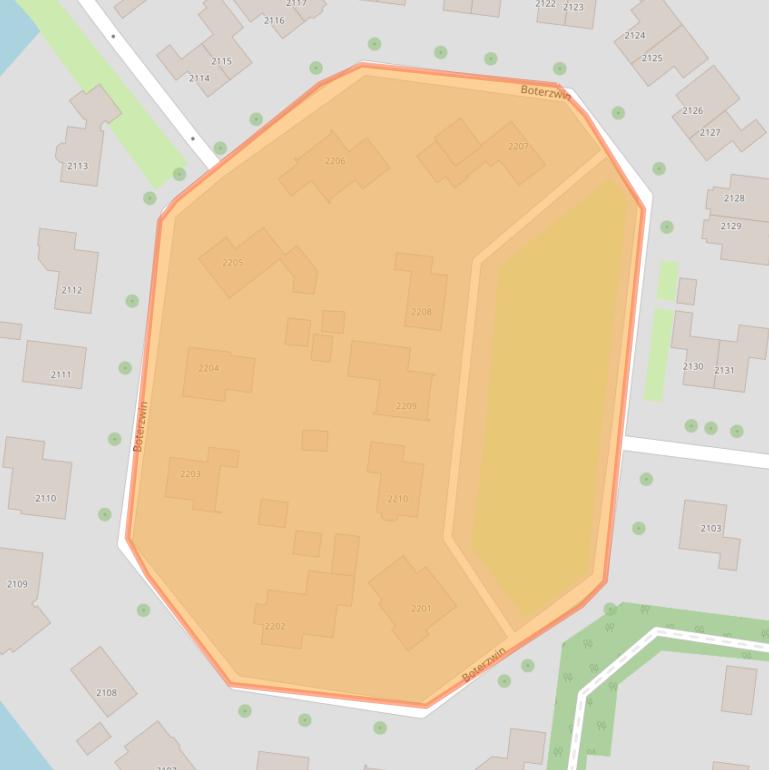 Kaart van postcodegebied 1788WC.