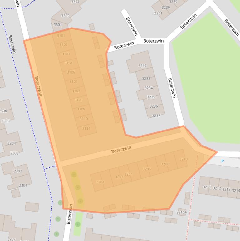 Kaart van postcodegebied 1788WD.