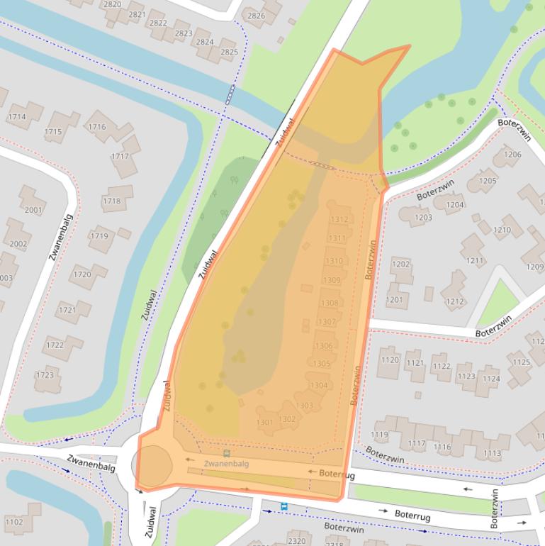 Kaart van postcodegebied 1788WP.