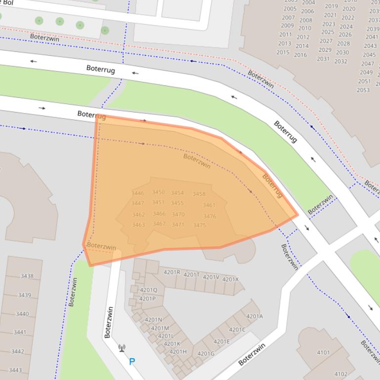 Kaart van postcodegebied 1788WS.