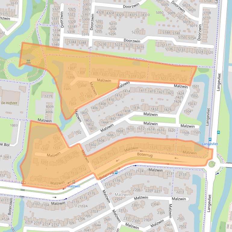 Kaart van postcodegebied 1788XA.