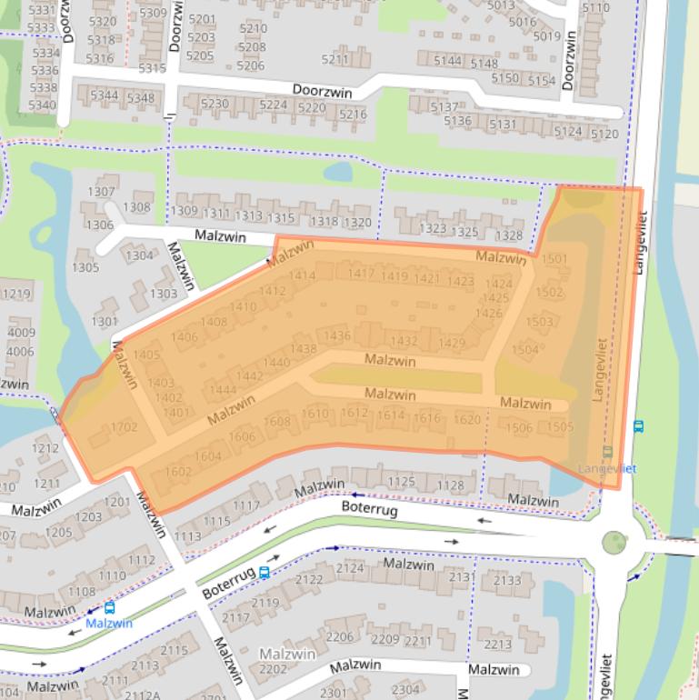 Kaart van postcodegebied 1788XB.