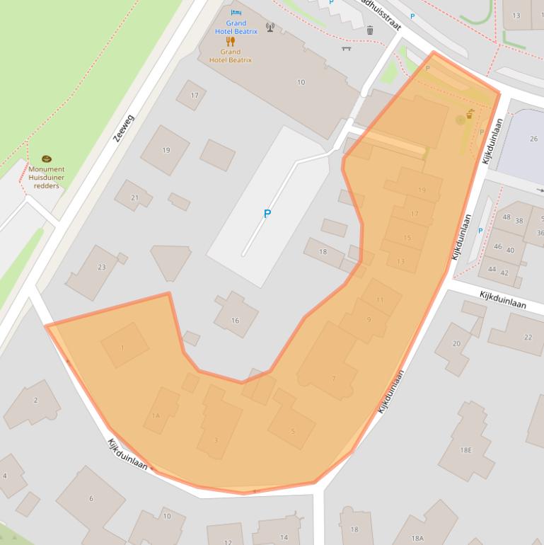 Kaart van postcodegebied 1789AD.