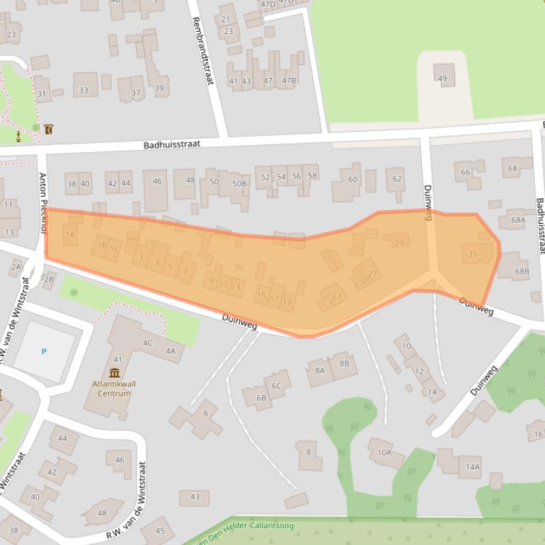 Kaart van postcodegebied 1789AP.