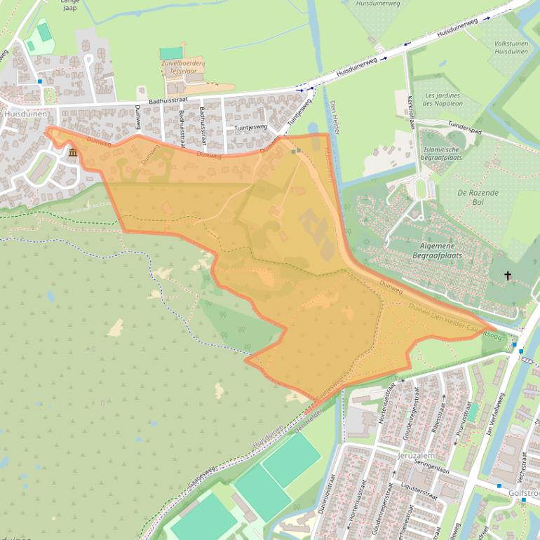 Kaart van postcodegebied 1789AS.