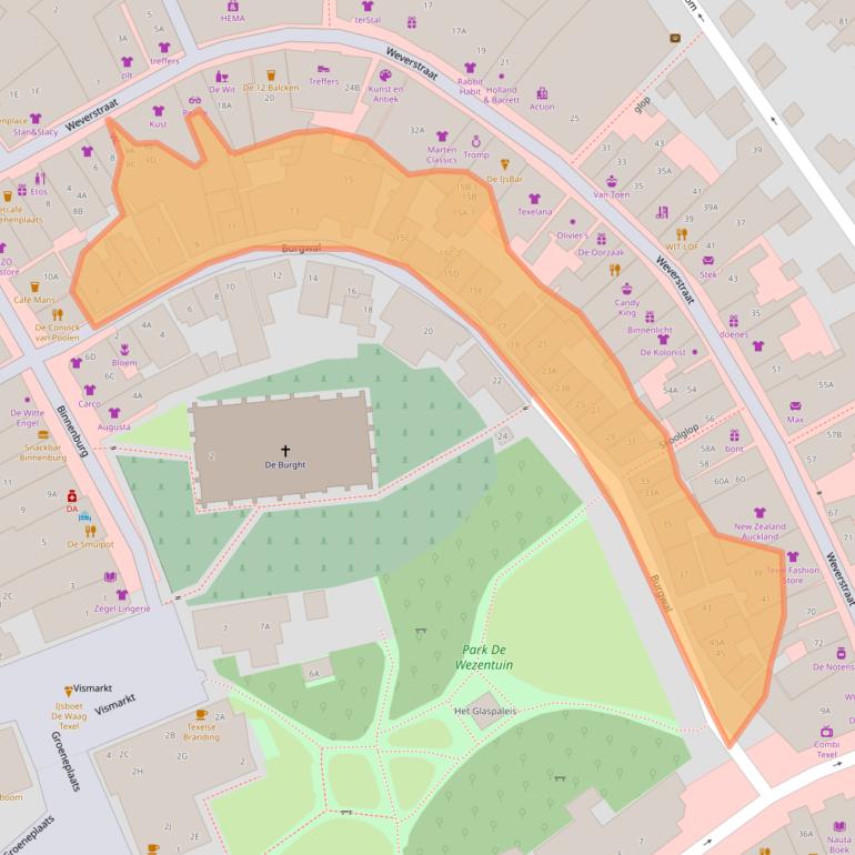 Kaart van postcodegebied 1791AH.