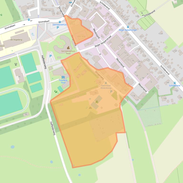 Kaart van postcodegebied 1791AW.