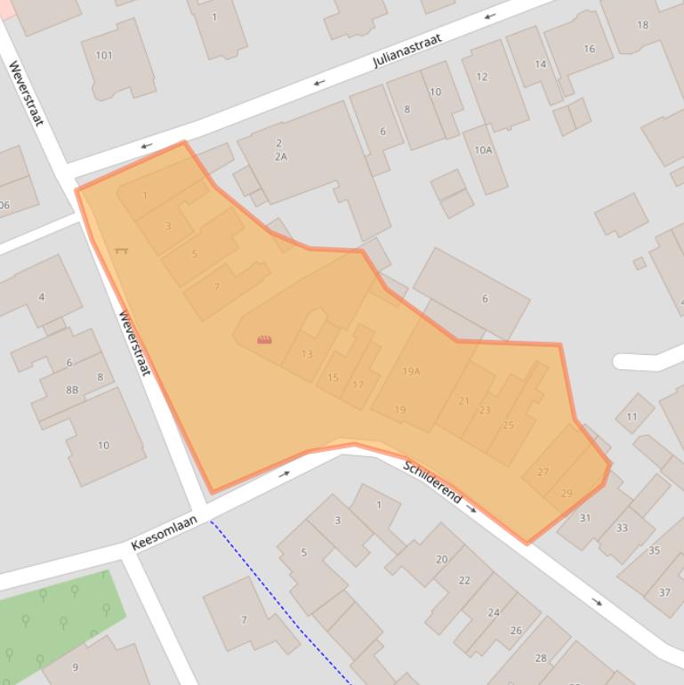 Kaart van postcodegebied 1791BA.