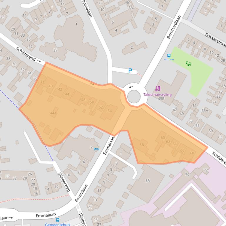 Kaart van postcodegebied 1791BH.