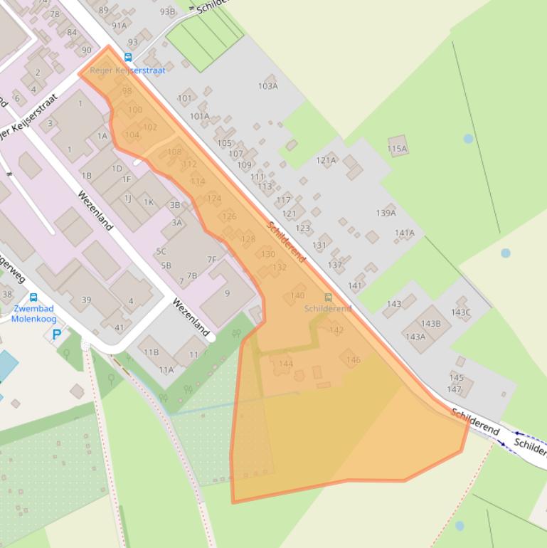 Kaart van postcodegebied 1791BK.