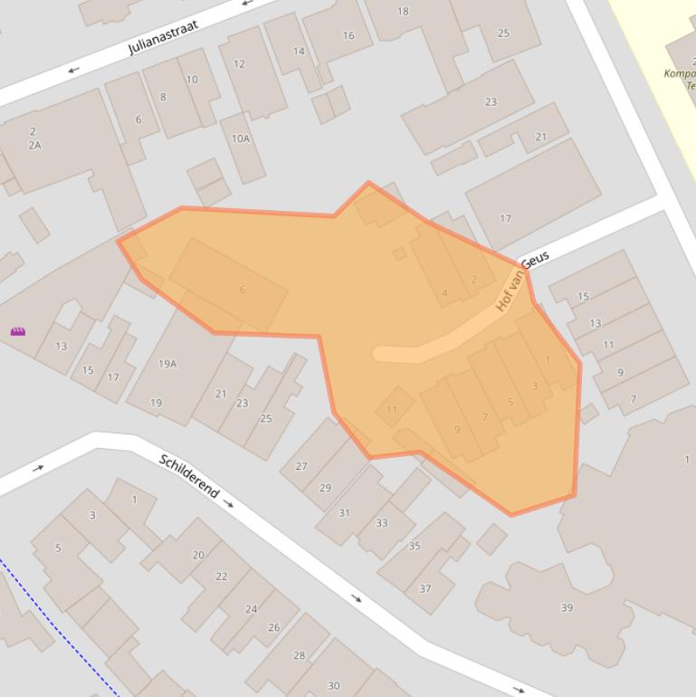 Kaart van postcodegebied 1791BL.