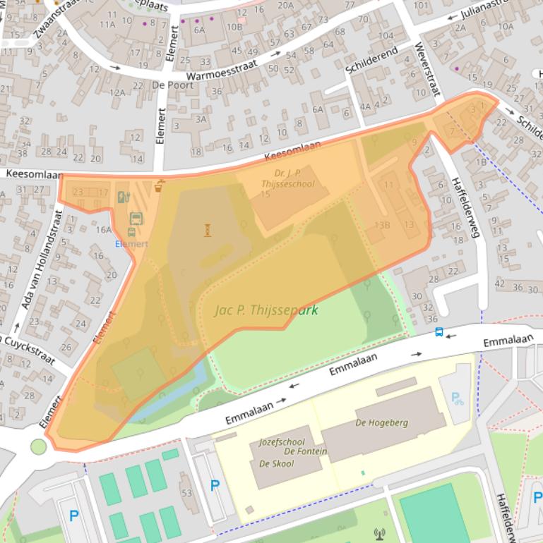 Kaart van postcodegebied 1791DA.
