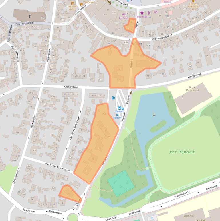 Kaart van postcodegebied 1791DD.