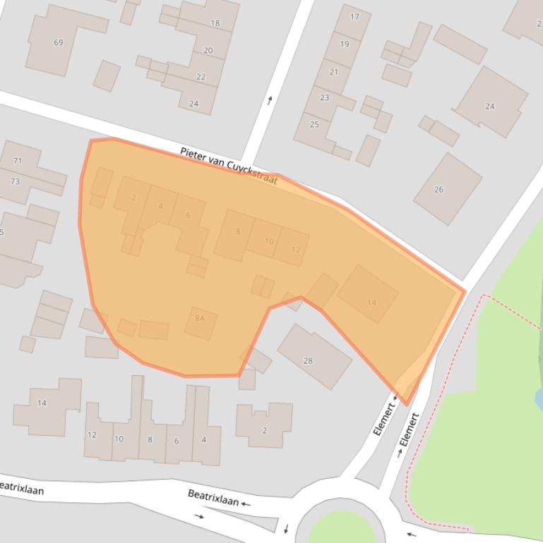 Kaart van postcodegebied 1791DE.