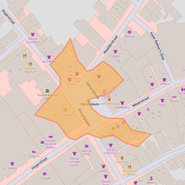 Kaart van postcodegebied 1791EA.