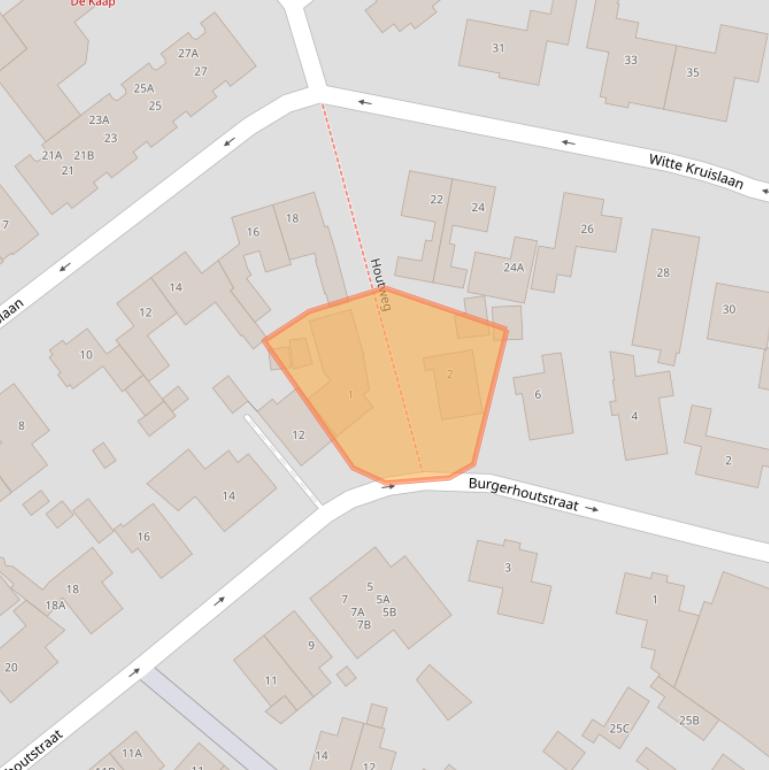 Kaart van postcodegebied 1791EE.