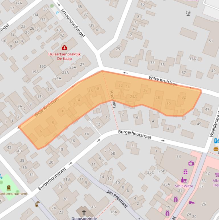 Kaart van postcodegebied 1791EH.