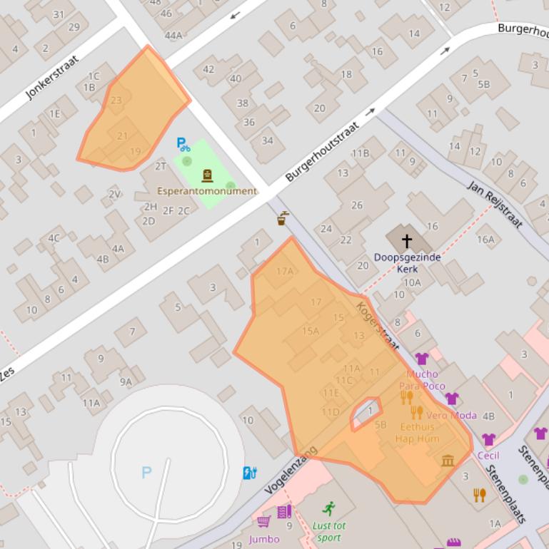 Kaart van postcodegebied 1791EN.