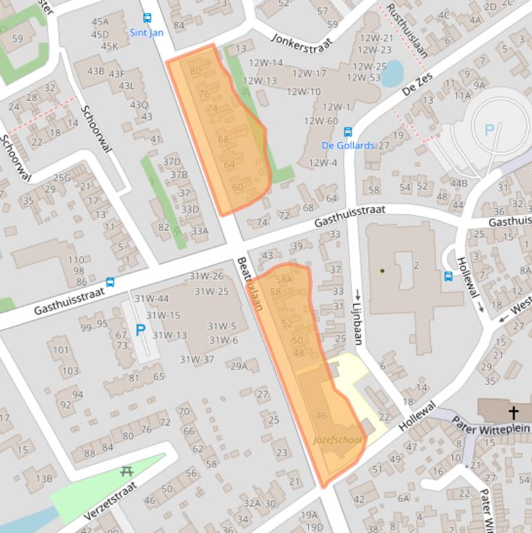 Kaart van postcodegebied 1791GD.
