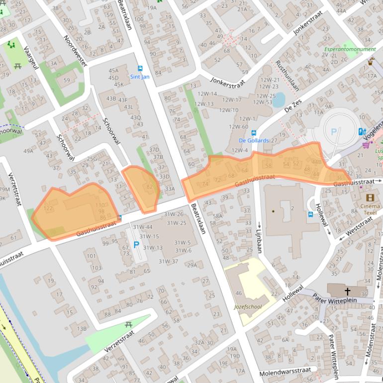 Kaart van postcodegebied 1791GM.