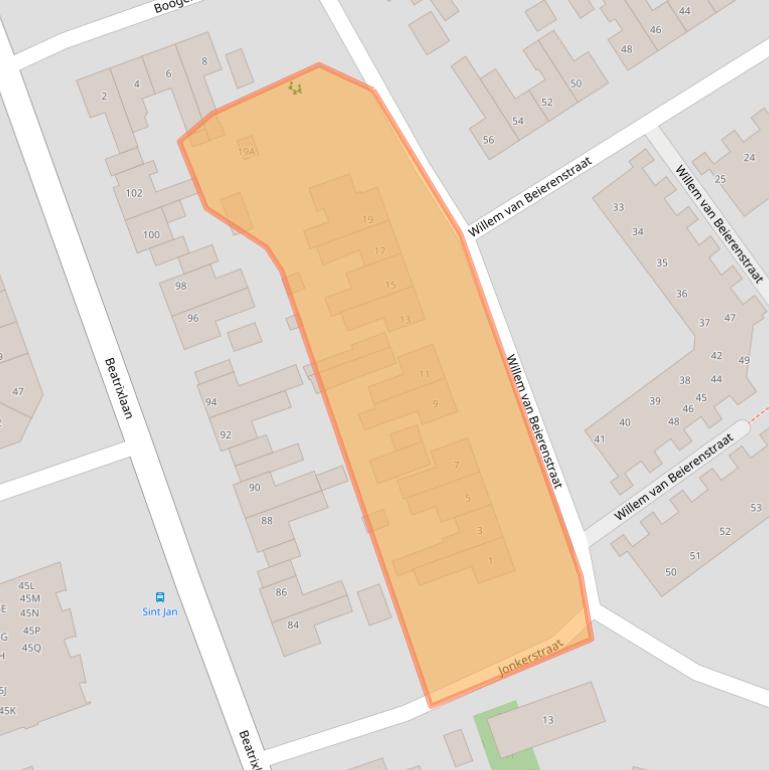 Kaart van postcodegebied 1791GS.