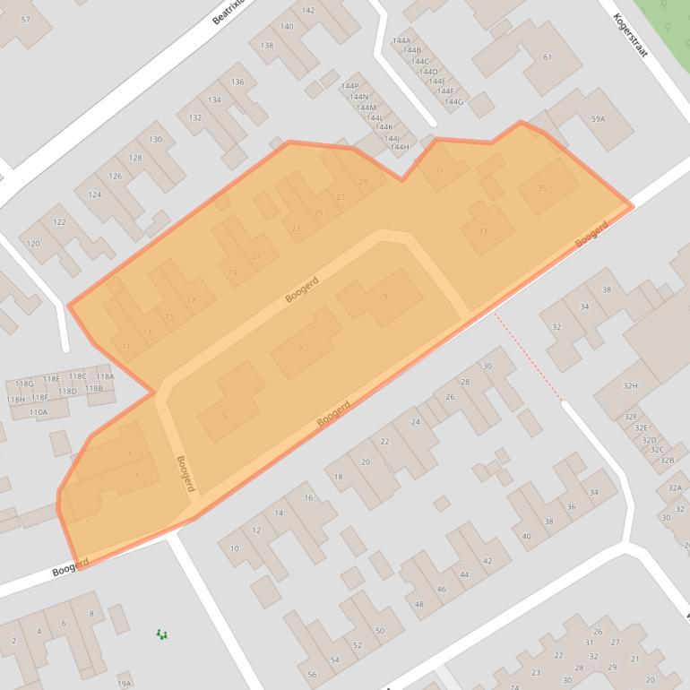 Kaart van postcodegebied 1791GW.