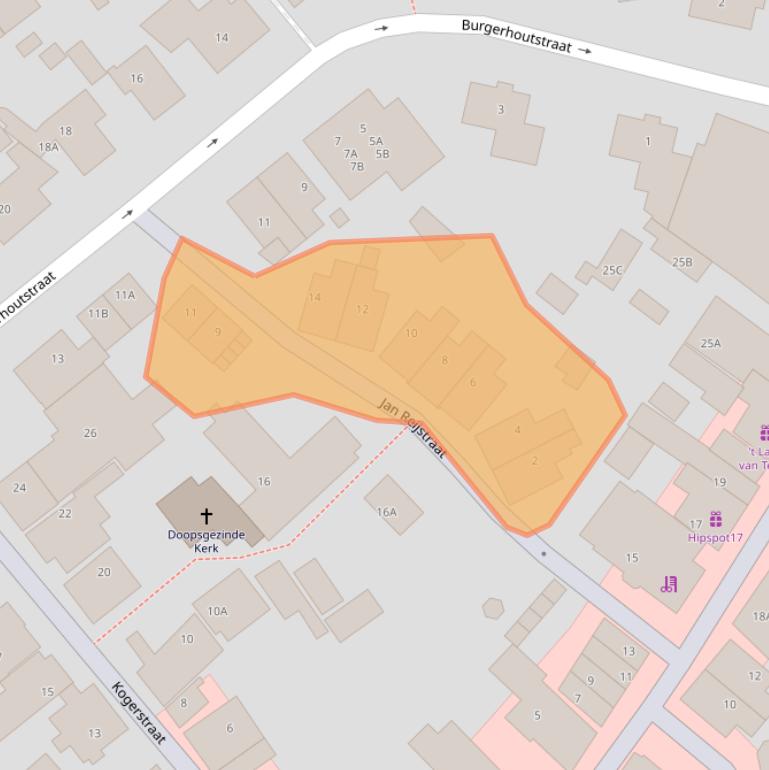 Kaart van postcodegebied 1791GZ.