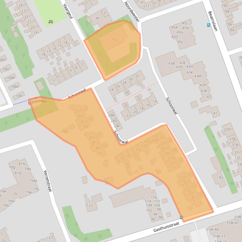 Kaart van postcodegebied 1791HM.