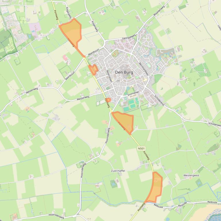 Kaart van postcodegebied 1791LB.