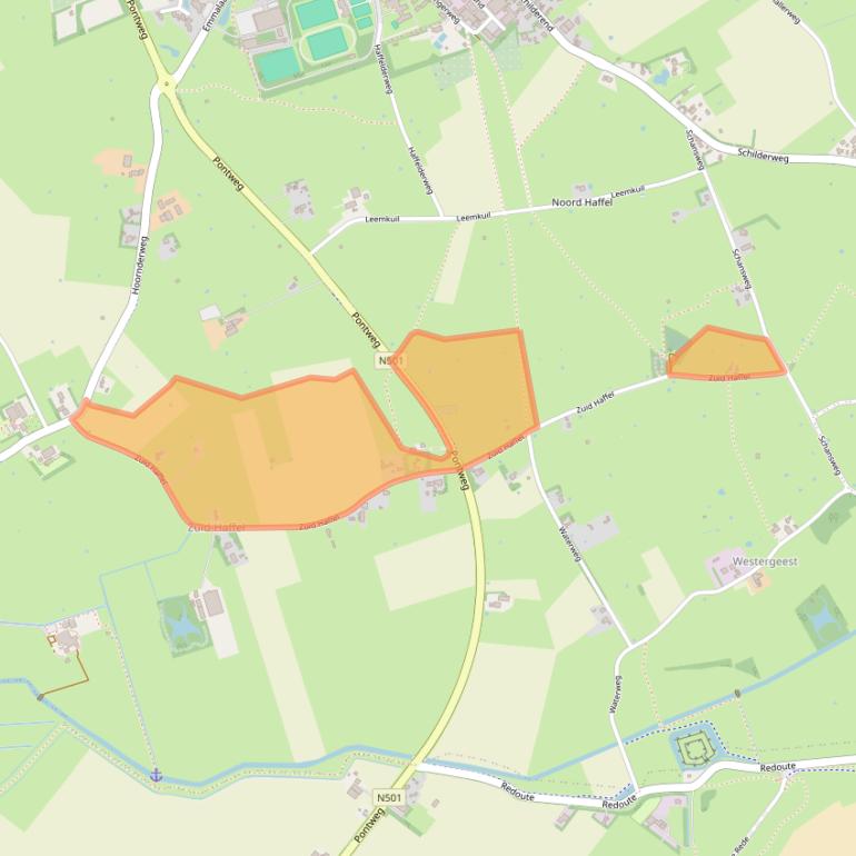 Kaart van postcodegebied 1791LD.