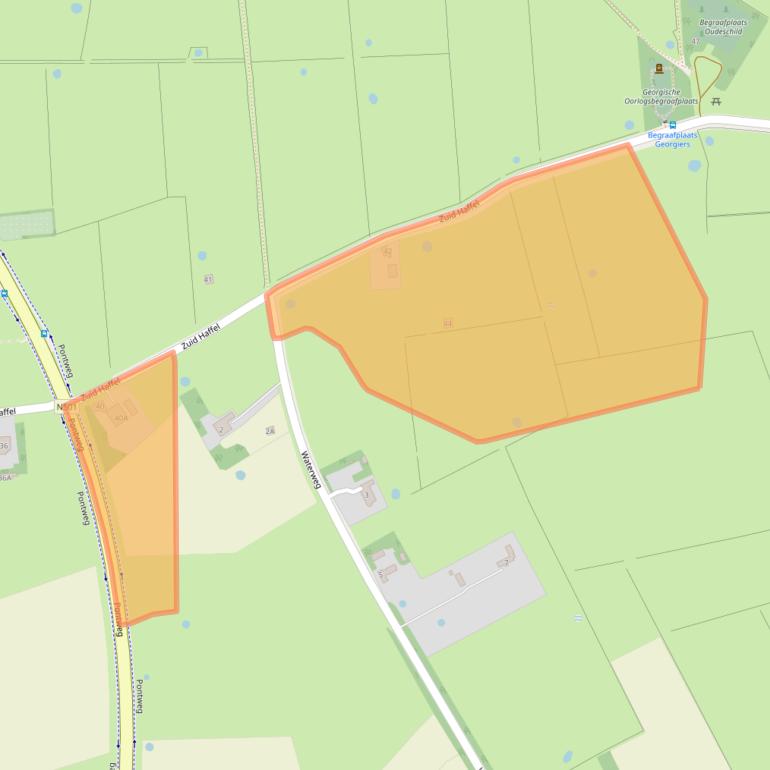 Kaart van postcodegebied 1791LG.