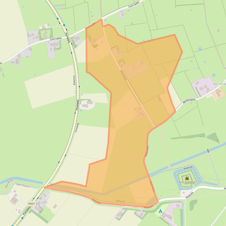 Kaart van postcodegebied 1791LH.